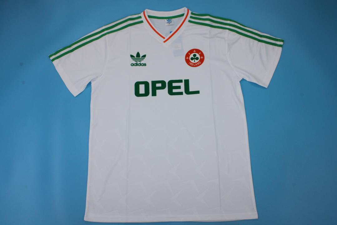 AAA Quality Ireland 1990 World Cup Away White Soccer Jersey